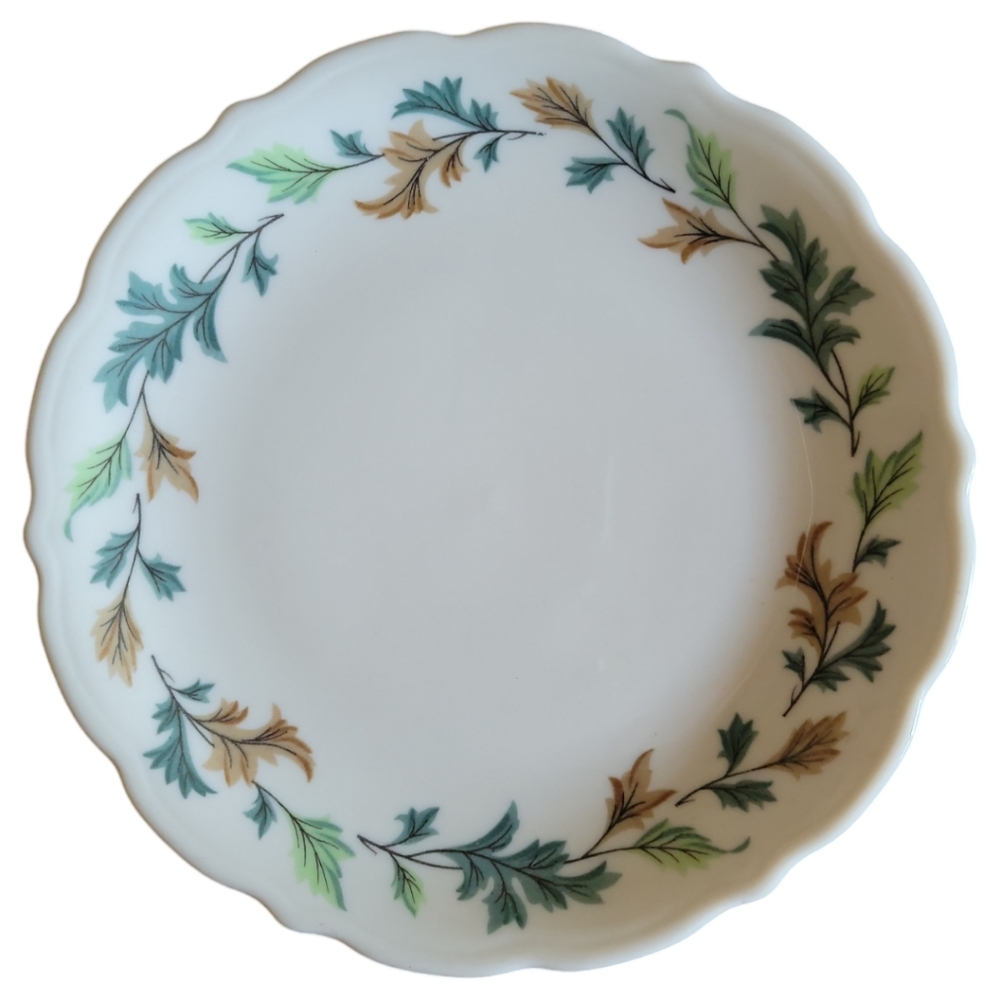 1 Vtg 1964 Syracuse China Restaurant Ware Kingswood Scalloped Leaves Salad Plate